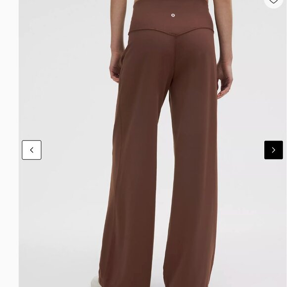 Lululemon Align High-Rise Wide-Leg Pant 31" | Brown Size 4 - Picture 3 of 7